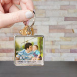 Porte-clés Bonne Fête des pères Photo personnalisée Papa et E<br><div class="desc">Dites Bonne Fête des pères avec un porte - clé photo. Une occasion idéale d'ajouter une photo de papa et fils ou fille, ou toute la famille, comme un joli gardien et un trésor intemporel à profiter chaque jour. Le modèle est configuré pour vous permettre de modifier le texte si...</div>
