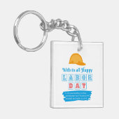 Porte-clés Bonne fête du travail (Devant gauche)