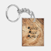 Porte-clés Bonne fête papa! Bois (Devant gauche)