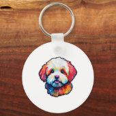 Porte-clés Bonne frise bichon (Recto)