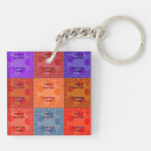 Porte-clés Bonne journée et meilleur Porte - clé de nuit (Dos)