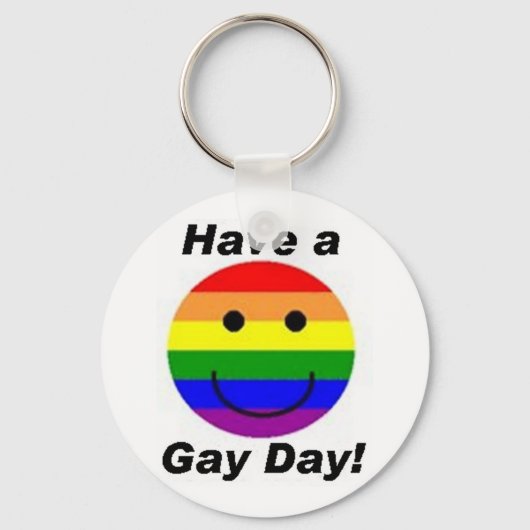 Porte-clés Bonne Journée Gay ! (Recto)