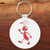 Porte-clés Bonne marche de la fourmi rouge (Recto)