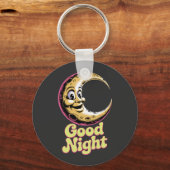 Porte-clés Bonne nuit Retro Moon (Recto)