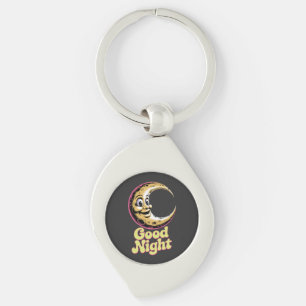Porte-clés Bonne nuit Retro Moon Porte - clé métallique