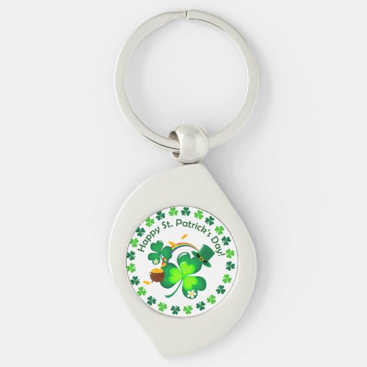 Porte-clés Bonne Saint Patrick's Day (Devant)
