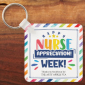 Porte-clés Bonne semaine d'appréciation des infirmières (Recto)