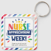 Porte-clés Bonne semaine d'appréciation des infirmières (Dos)