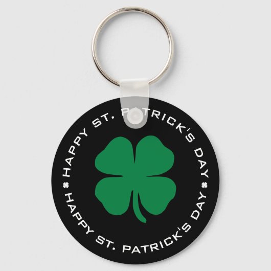 Porte-clés Bonne St. Patrick's Day Shamrock Lucky Charm (Recto)