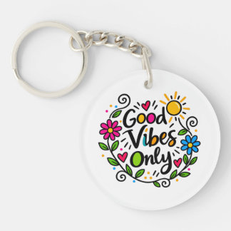 Porte-clés Bonnes Vibrations Uniquement