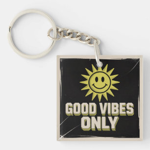 Porte-clés Bonnes Vibrations Uniquement