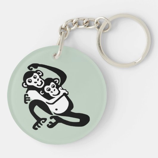 Porte-clés BONOBO mignon - Chimpanzé - Primate - Faune (Dos)