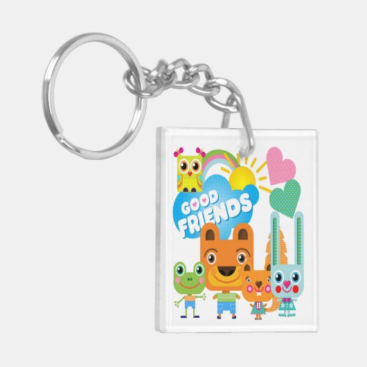 Porte-clés Bons amis d'animaux (Devant gauche)