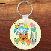 Porte-clés Bons amis d'animaux (Recto)