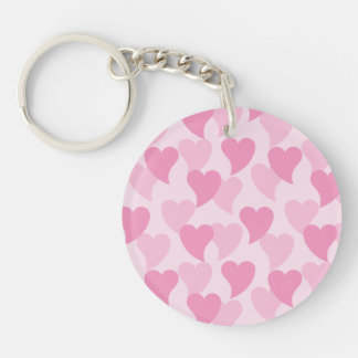 Porte-clés Bons Coeurs Motif sans couture