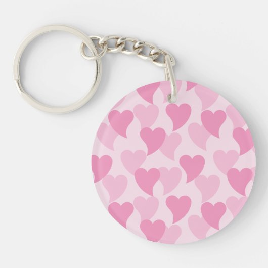 Porte-clés Bons Coeurs Motif sans couture (Devant)