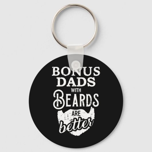 Porte-clés Bonus papas avec barbe mieux (Recto)