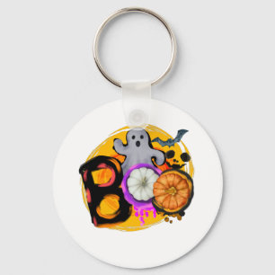 Porte-clés Boo avec fantôme et Citrouille
