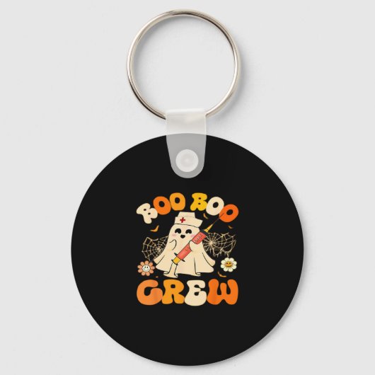 Porte-clés Boo Boo Crew Funny Ghost For Nurse, Retro Hallowee (Recto)