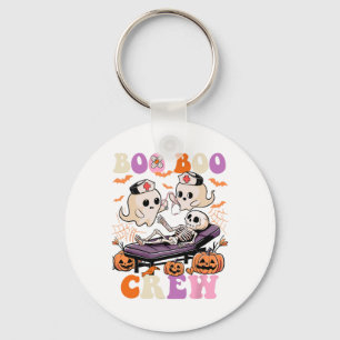 Porte-clés Boo Boo Infirmière d'équipage Halloween Fantôme Sq