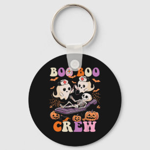 Porte-clés Boo Crew Nurse Halloween Ghost Skeleton Nurses Rn
