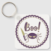 Porte-clés Boo drôle Halloween personnage d'araignée main (Recto)