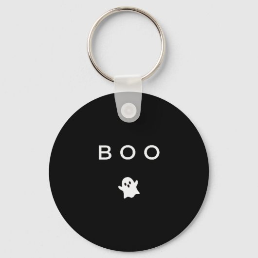 Porte-clés Boo Ghost Halloween Subtle Minimal Fall Funny Tric (Recto)