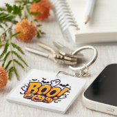 Porte-clés Boo ghosts halloween (Devant Droit)