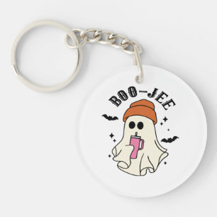 Porte-clés Boo-Jee fantôme drôle inspiré de tumbler Halloween