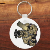 Porte-clés Boo Porte - clé de papa en cuir ! (Recto)