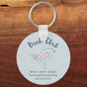 Porte-clés Book Club Cute Bird Funny Citation (Recto)