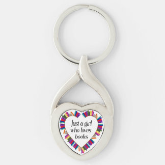 Porte-clés Book Girl Heart Keychain