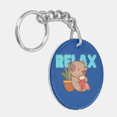 Porte-clés Bookish Capybara Fob (Devant gauche)