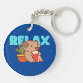 Porte-clés Bookish Capybara Fob (Dos)