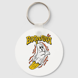 Porte-clés Boonana Fantôme Banane Mignonne Halloween