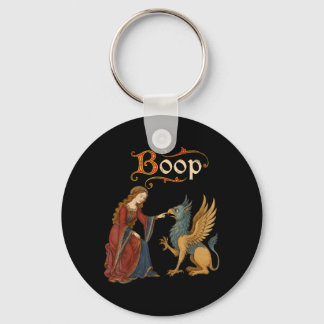 Porte-clés Boop Chevalier Médiéval Dragon Drôle Ren Faire Hom