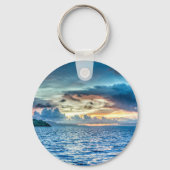 Porte-clés Bora Bora coucher de soleil (Verso)