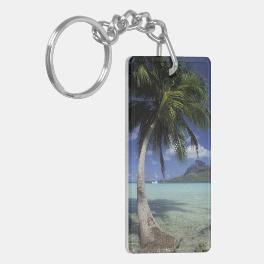 Porte-clés Bora Bora, Polynésie française Mt Otemanu vu (Devant gauche)