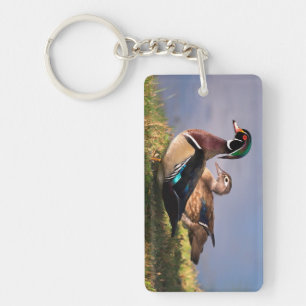 Porte-clés Bord de lac, Canard branchu