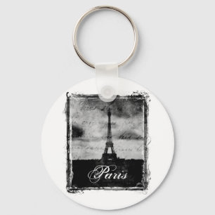Porte-clés Bord grunge Paris texturisé
