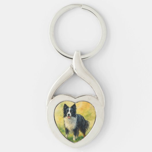 Porte-clés Border Collie (Devant)