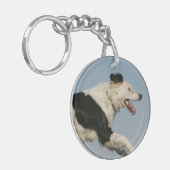 Porte-clés Border collie courant 2 (Devant gauche)