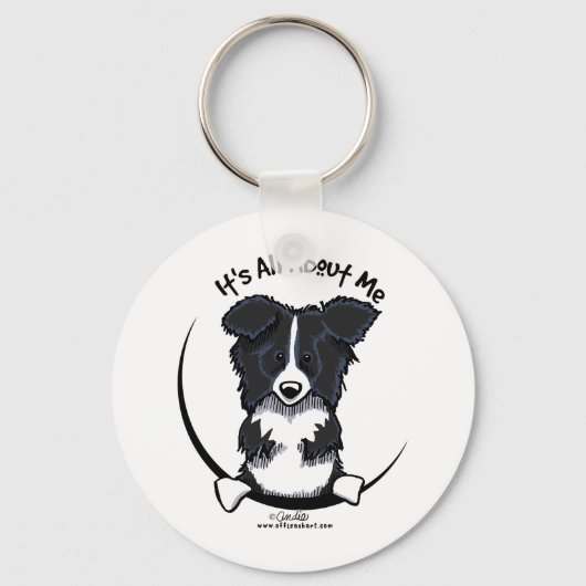 Porte-clés Border Collie Its All About Me (Recto)