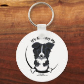 Porte-clés Border Collie Its All About Me (Recto)
