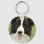 Porte-clés Bordure Collie (Recto)