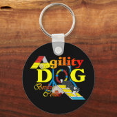 Porte-clés Bordure Collie Cadeaux d'agilité (Recto)
