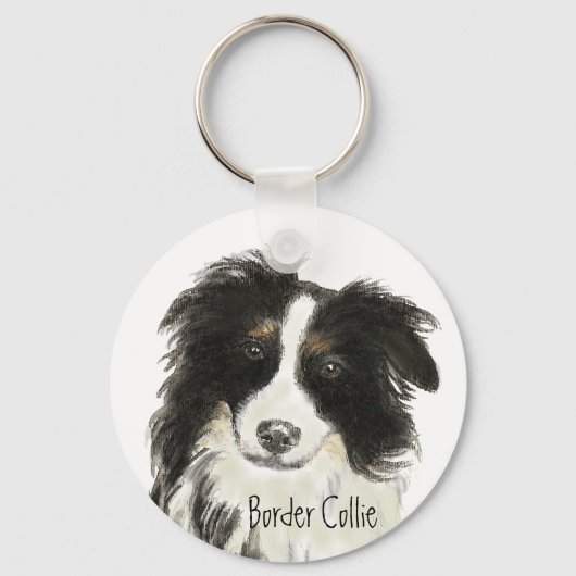Porte-clés Bordure Collie Chien o (Recto)