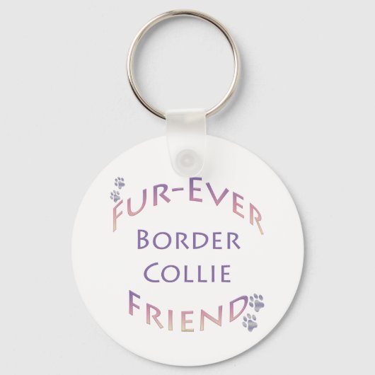 Porte-clés Bordure Collie Furever (Recto)