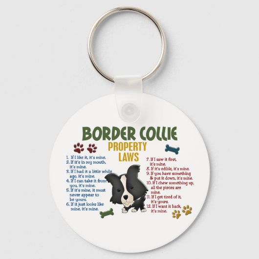 Porte-clés Bordure Collie Lois sur les propriétés 4 (Recto)