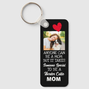 Porte-clés Bordure Collie...Meilleure maman Personnalisée dou